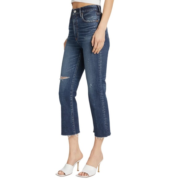 Moussy Vintage Rhode High Waist Crop Flare Jeans in Size 29 - Picture 3 of 10